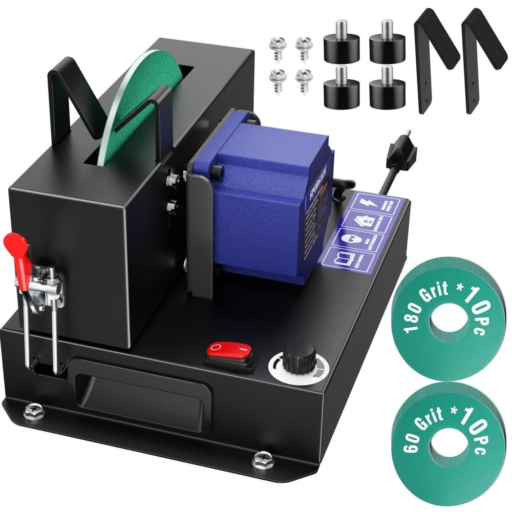 Lawn Mower Blade Sharpener, 3000RPM Brushless Motor & 7"Ceramic Wheel